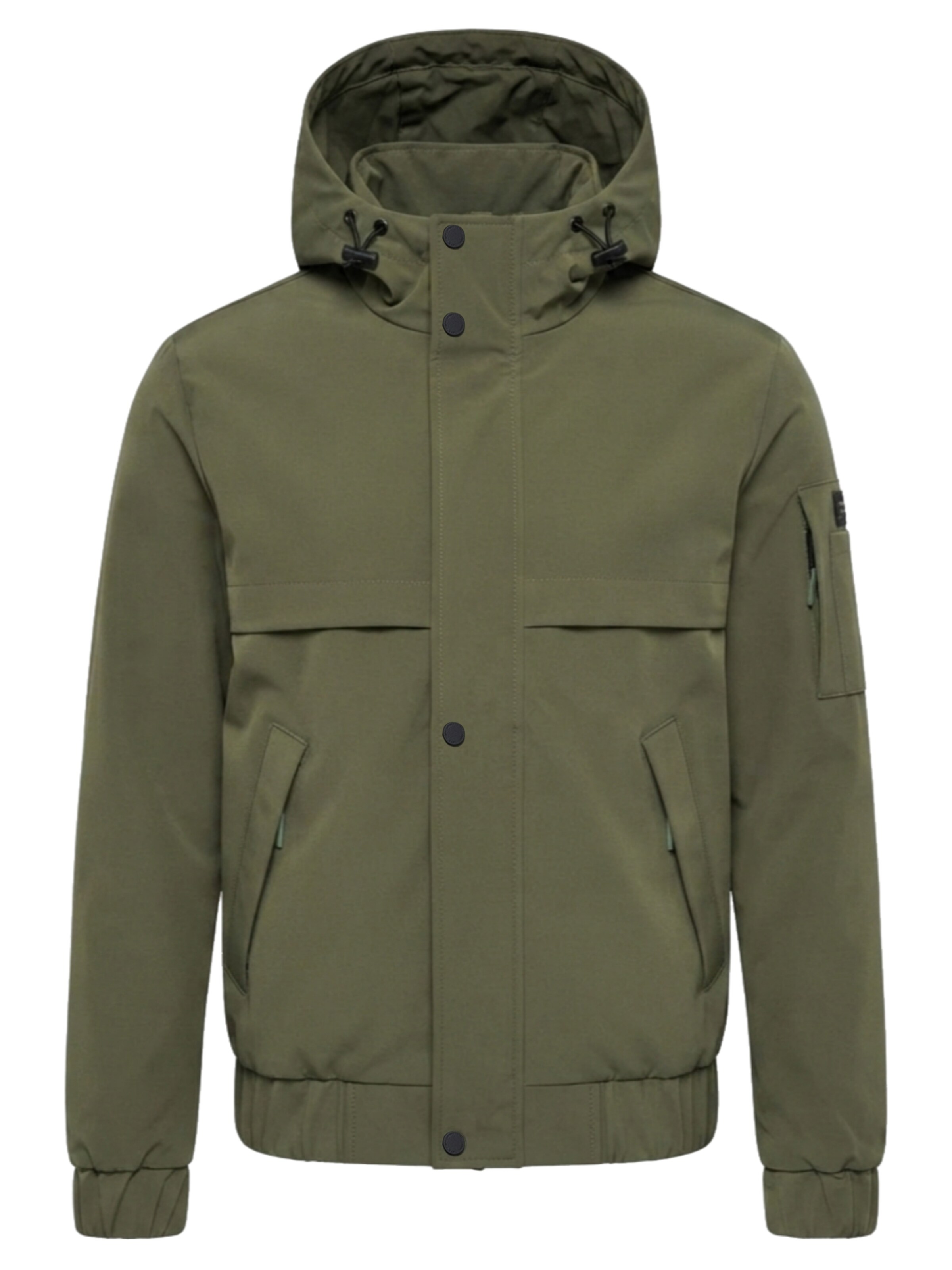 Ombre Jacke in Grün: Vorderseite