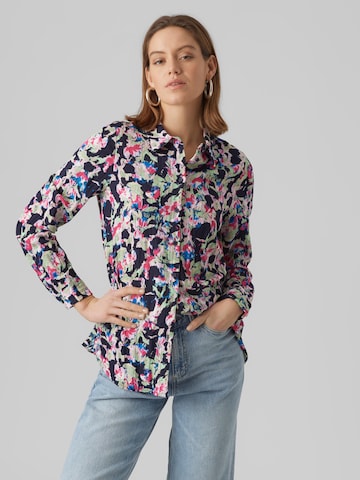 VERO MODA Blouse 'Bonni' in Blauw: voorkant