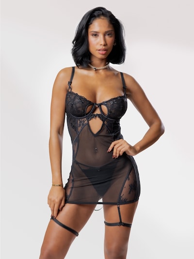 Reggiseno 'Anna Corset dress' Gianna Bellucci di colore nero, Visualizzazione prodotti
