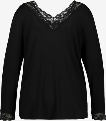 Ulla Popken Pajama Shirt in Black