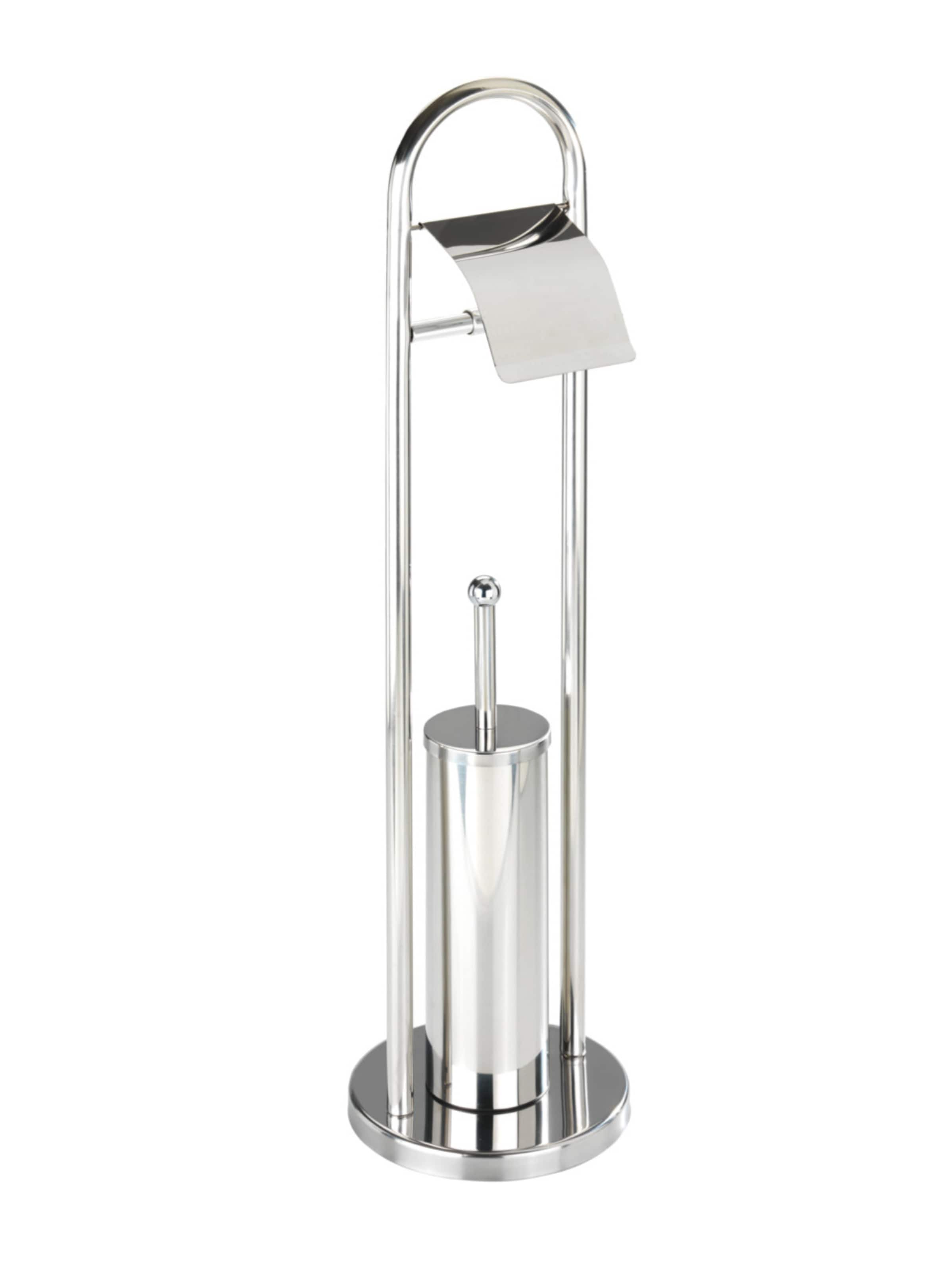Wenko Exclusiv Stand WC-Garnitur 'Vasto' in Silber