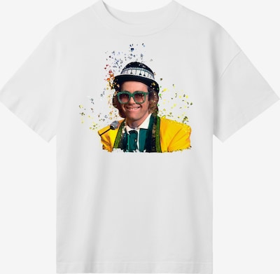 F4NT4STIC T-Shirt 'TV Times Elton John At The Piano 1977' in mischfarben / weiß, Produktansicht