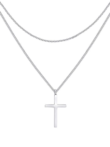 Hey Happiness Ketju 'Valor Cross' värissä hopea