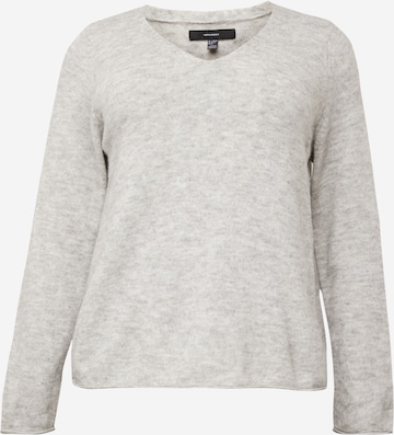 Vero Moda Curve Pullover 'CRAIN' in Grau: predná strana