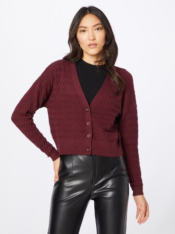 ONLY Knit cardigan 'FAYE' in Red: front