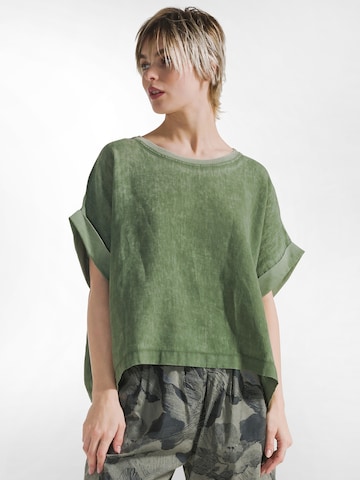 DEHA Blouse in Groen: voorkant