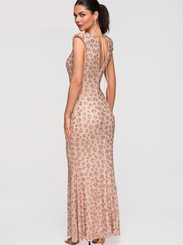 Ombre Abendkleid‌‌‌‌‌ in Beige