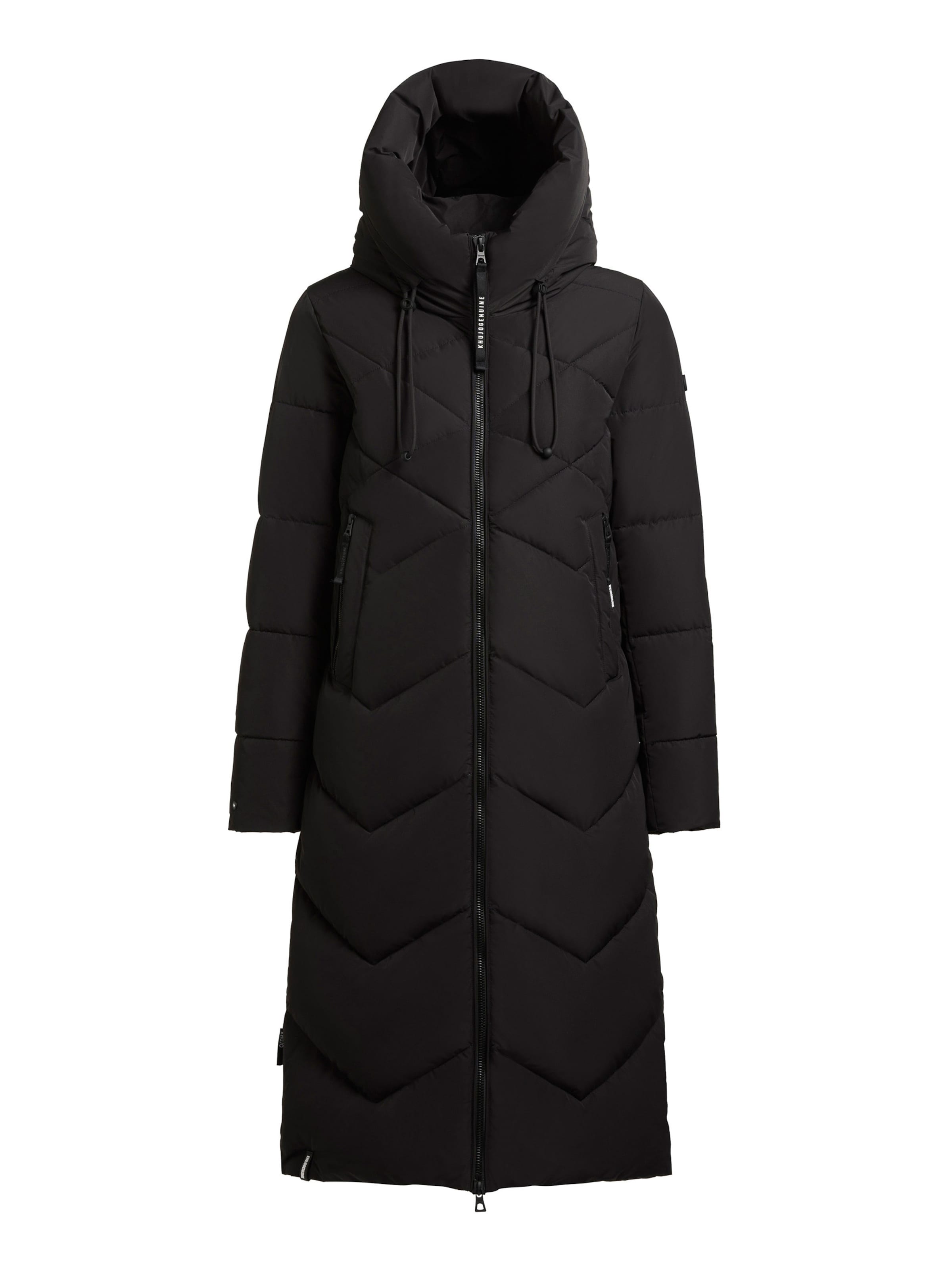 khujo Přechodný kabát 'Linari' – černá: přední strana