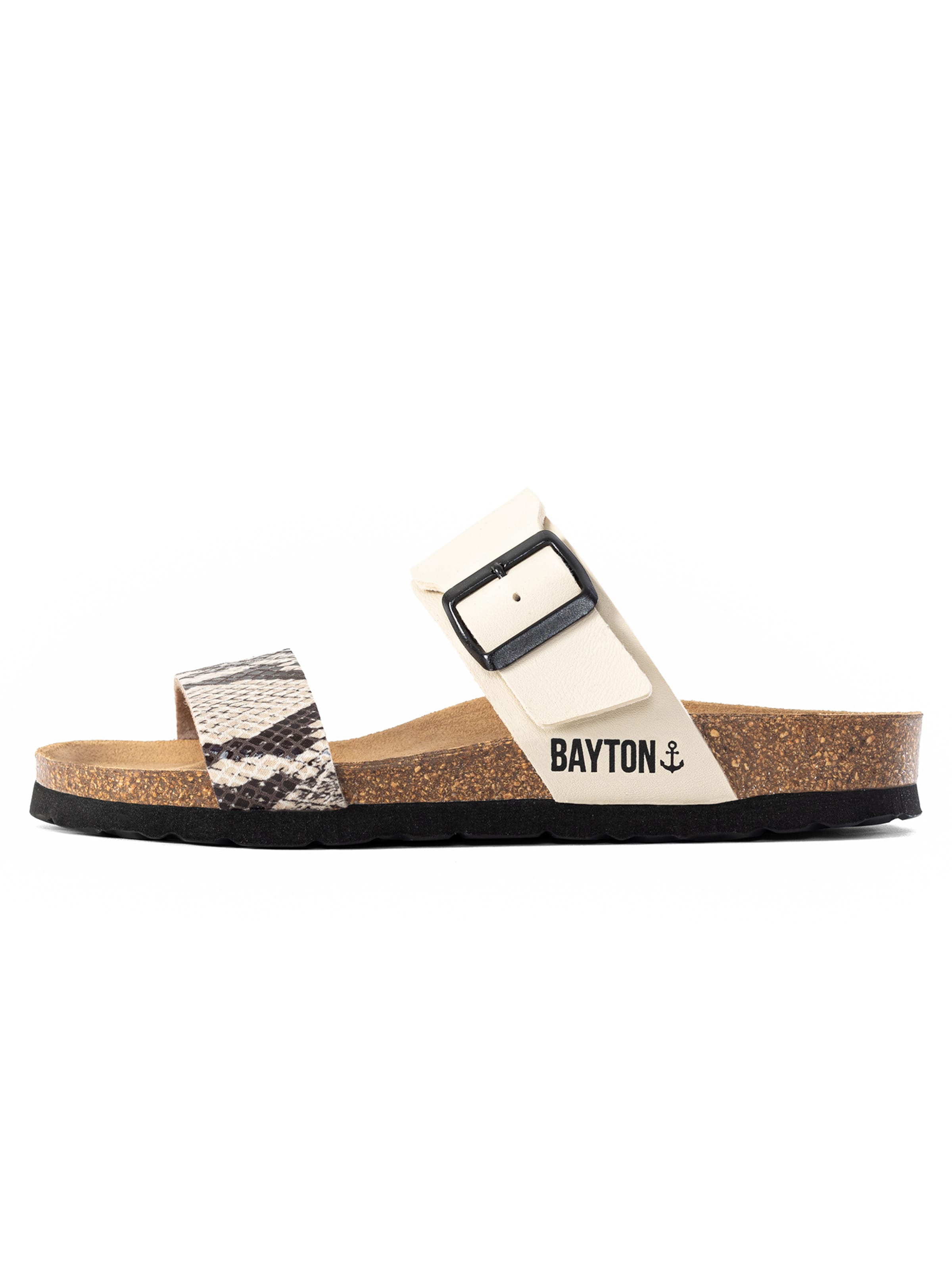 Bayton Pantolette 'Valence' i beige: framsida