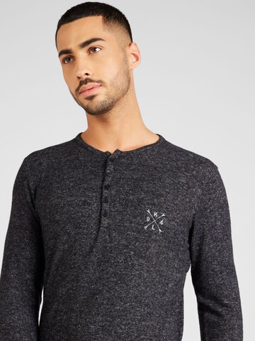 Key Largo Shirt 'Target' in Zwart