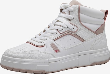 TAMARIS High-Top Sneakers in White: front