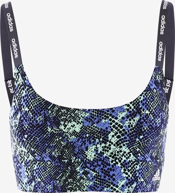 ADIDAS SPORTSWEAR Bustier Sport-BH ' SCOOP LOUNGE BRA ' in Blau: predná strana