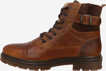 BULLBOXER Lace-Up Boots in Brown