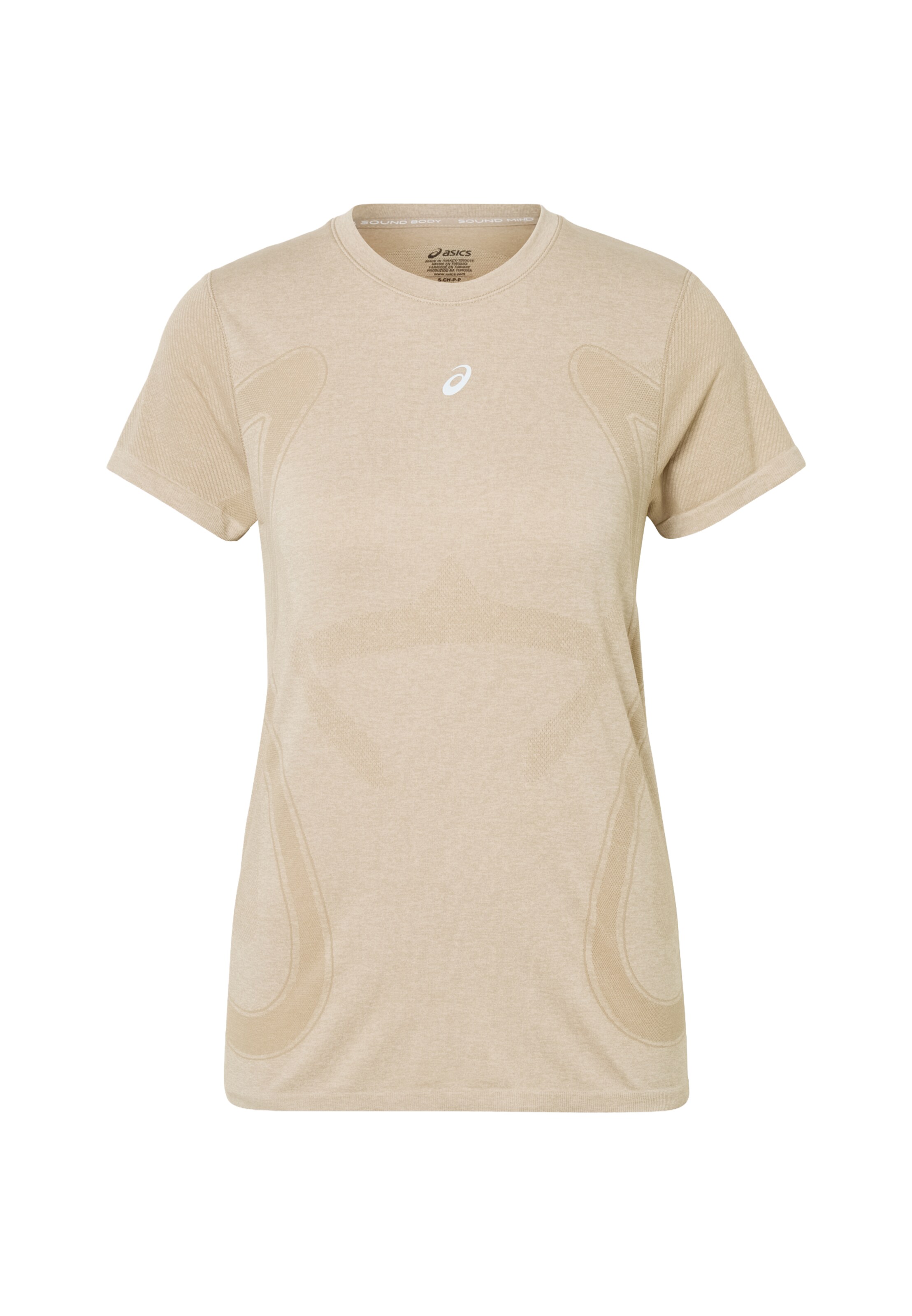 ASICS Performance Shirt 'ROAD' in Beige: front
