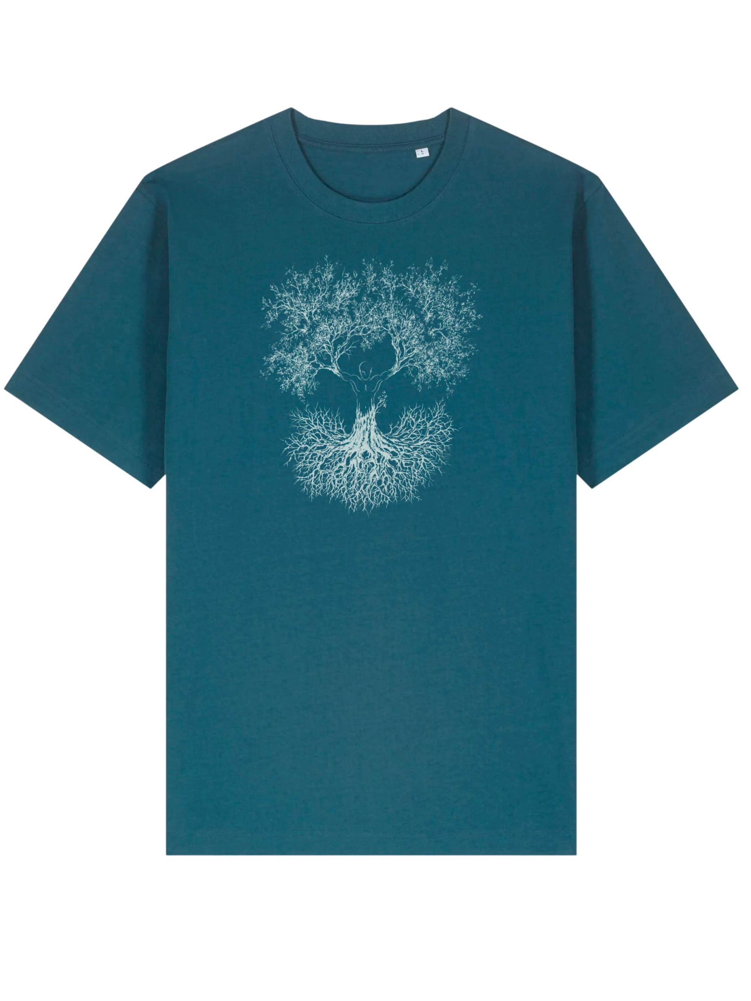 Life-Tree Shirt 'Organic Fairwear Stargazer Fusion' in Blue: front
