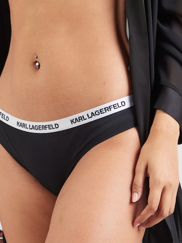 Karl Lagerfeld Стринг в черно