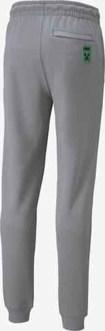 Effilé Pantalon 'Minecraft' PUMA en gris