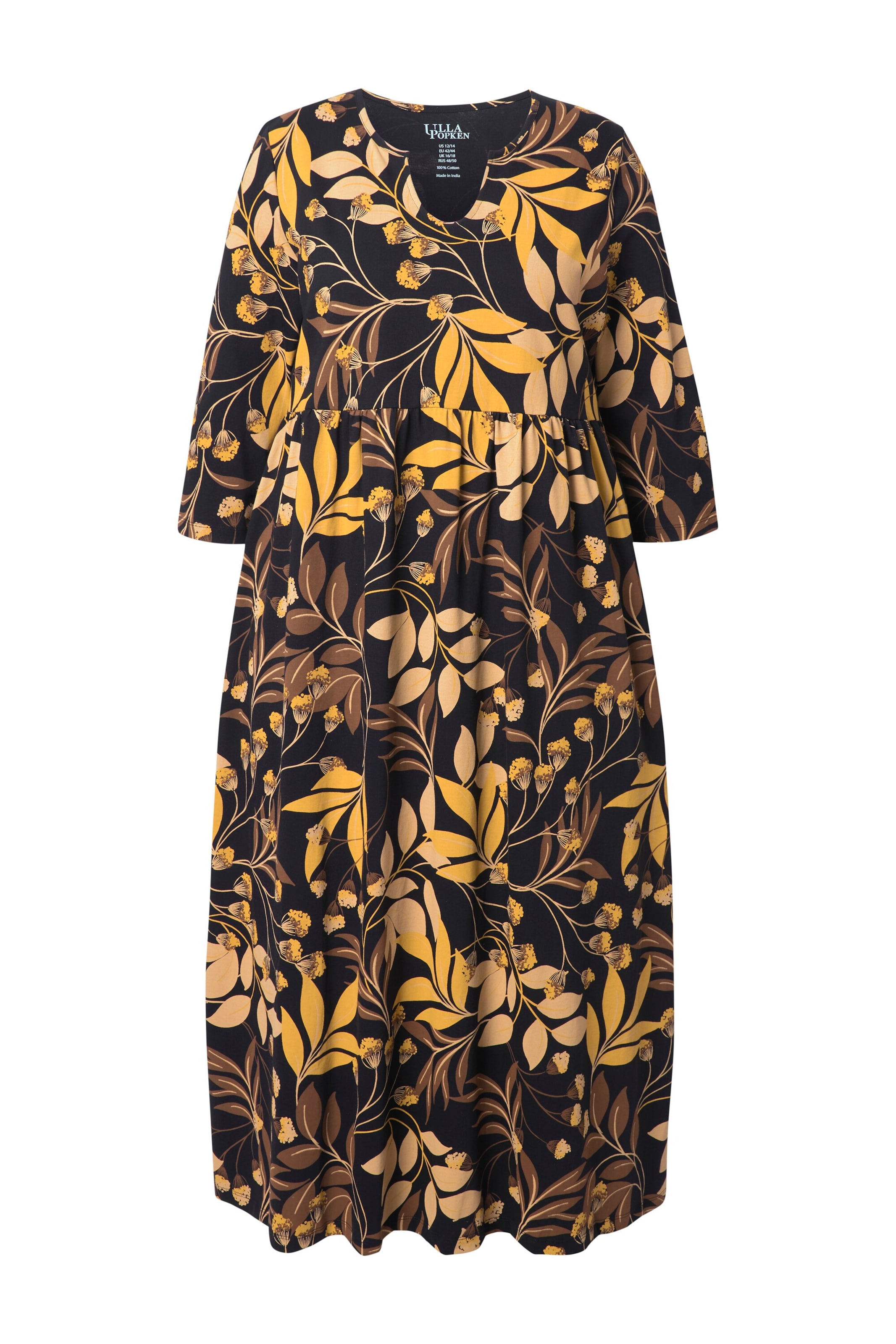 Ulla Popken Jurk in Zwart: voorkant