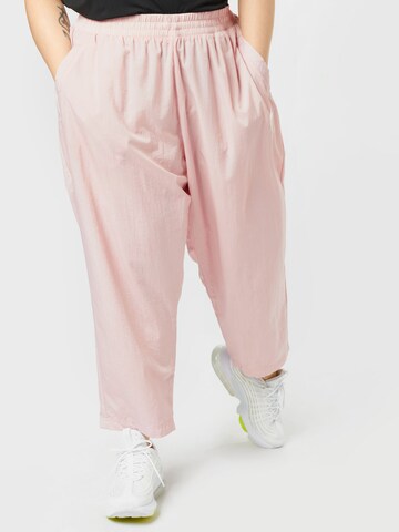 Nike Sportswear Loosefit Sportovní kalhoty – pink: přední strana