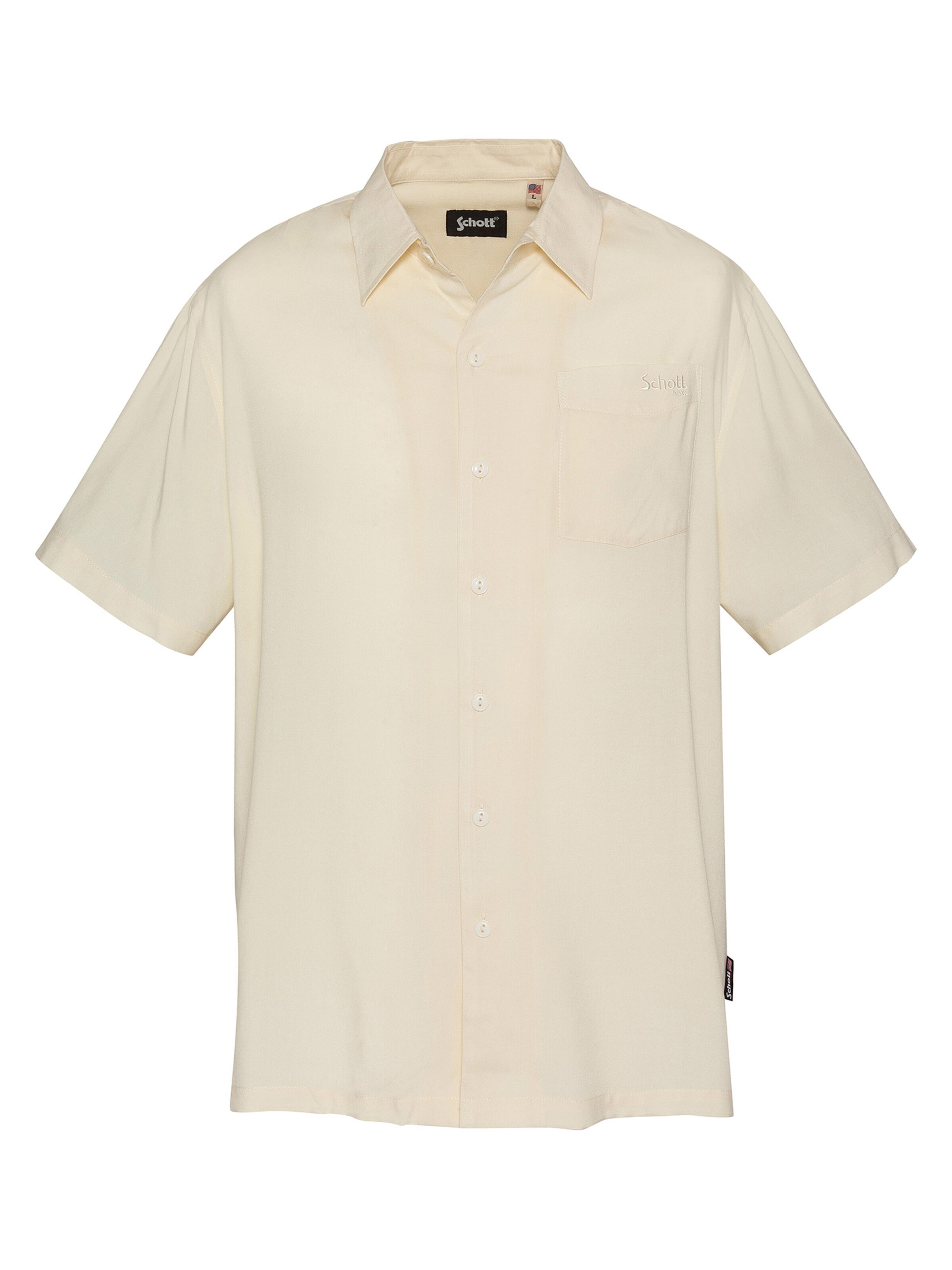 T-Shirt Schott NYC en blanc : devant