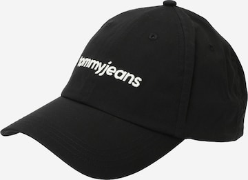 Casquette Tommy Jeans en noir : devant