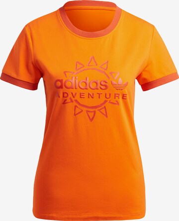 T-shirt ADIDAS ORIGINALS en orange : devant