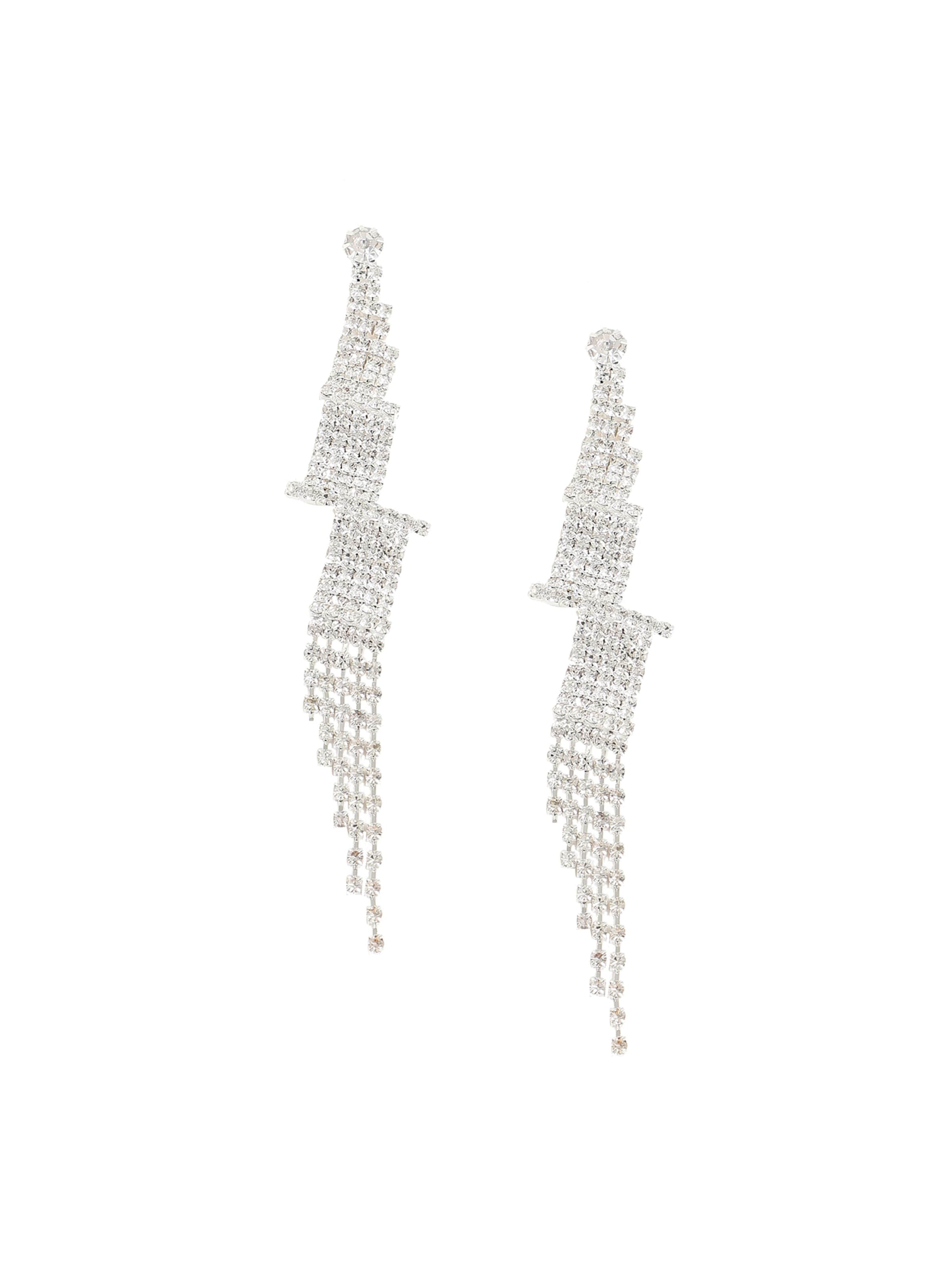 Boucles d'oreilles 'Sanyukta' SOHI en argent : devant