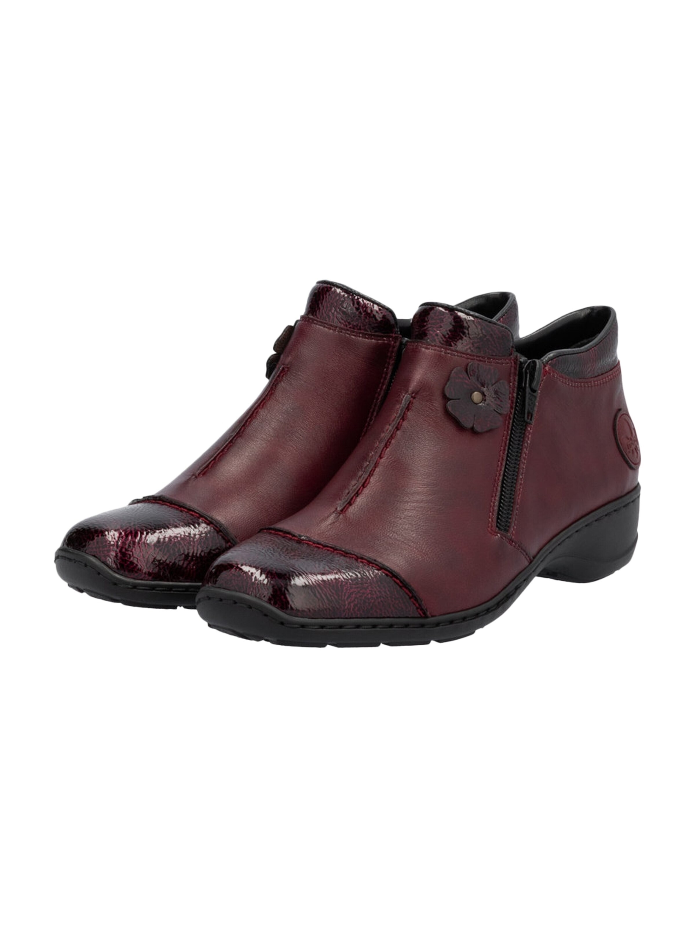 Bottines Rieker en rouge