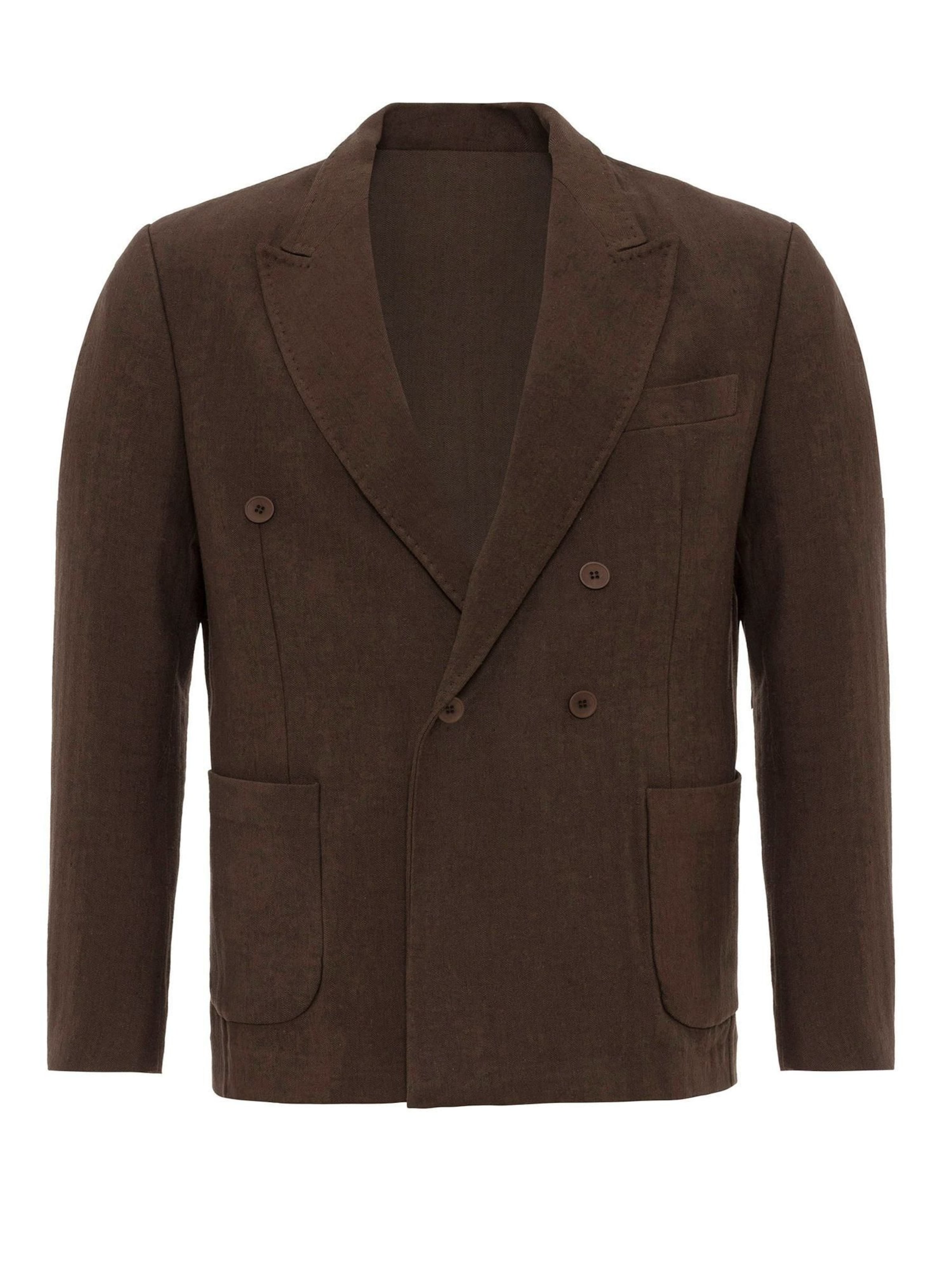 Antioch Средняя посадка Пиджак в Коричневый: спереди