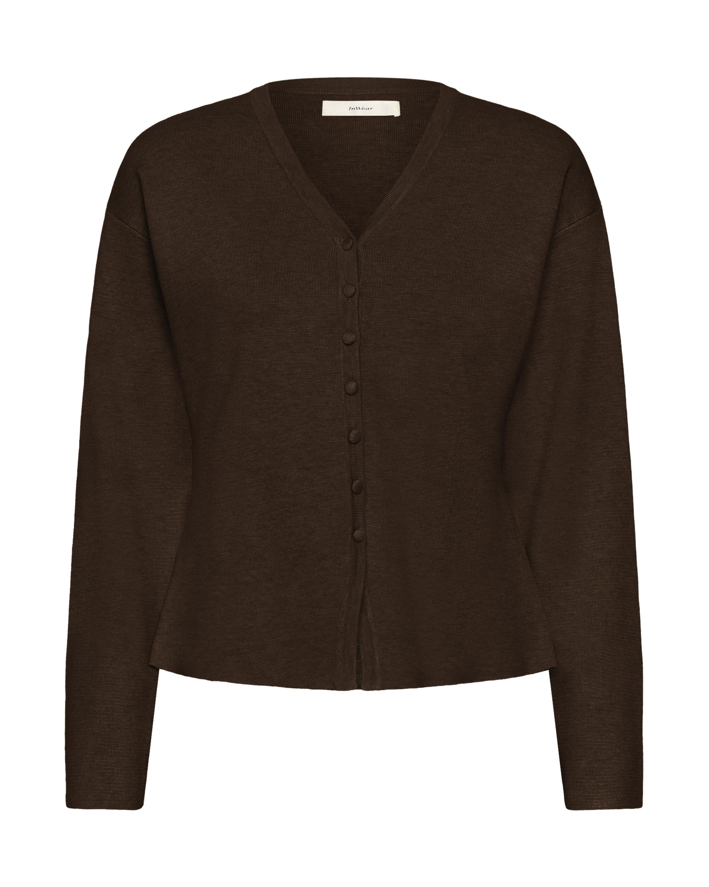 InWear Gebreid vest 'Yenah' in de kleur Bruin, Productweergave