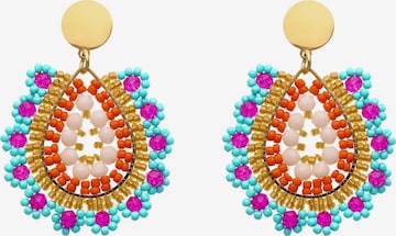 IZIA - Brincos em laranja: frente