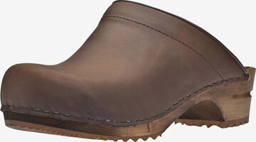 SANITA Clogs in Brown: front