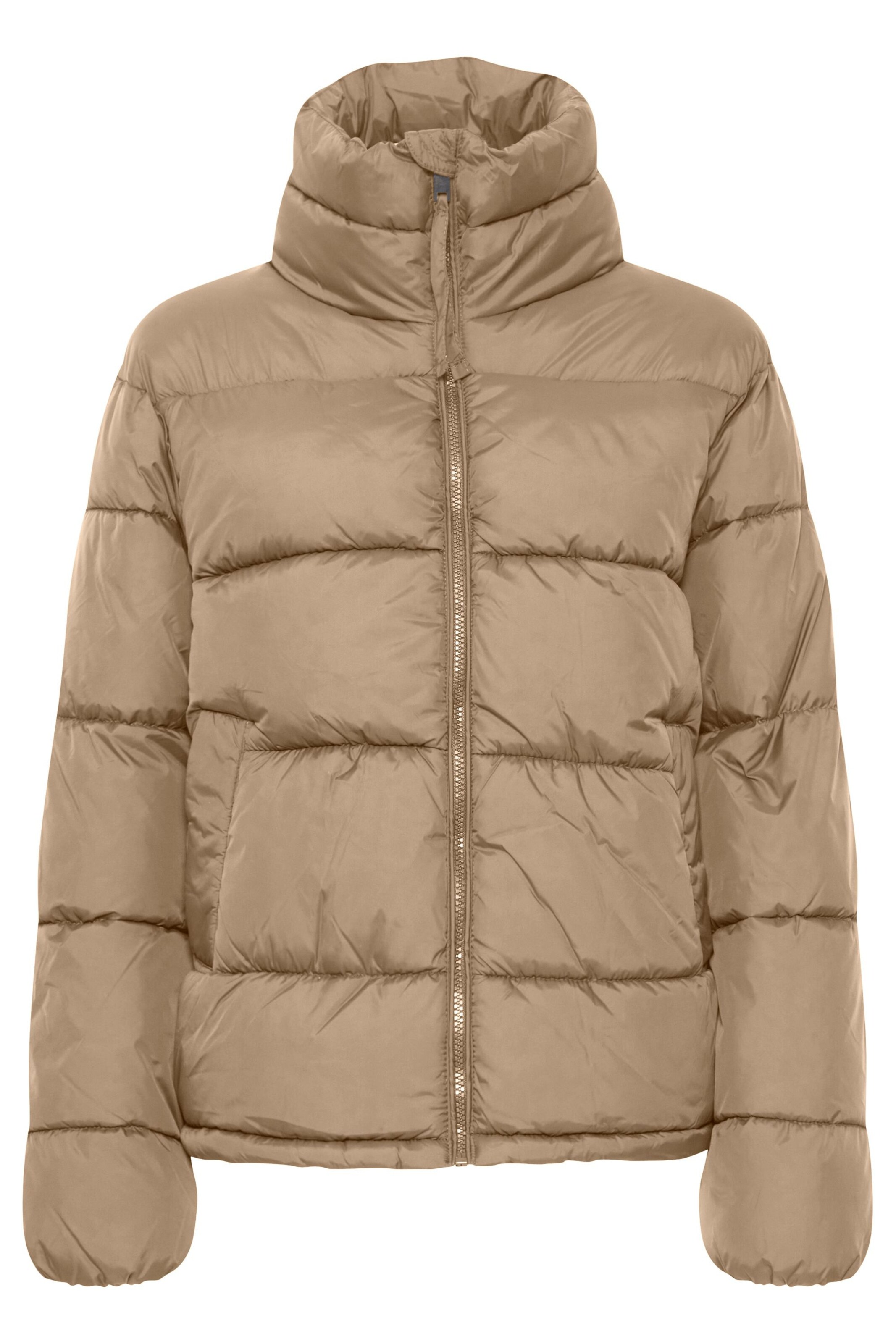 Oxmo Winterjacke 'Bodila' in Braun: Vorderseite