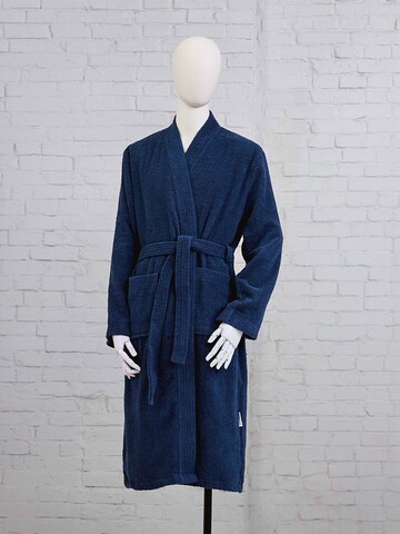 TOM TAILOR Long Bathrobe in Blue