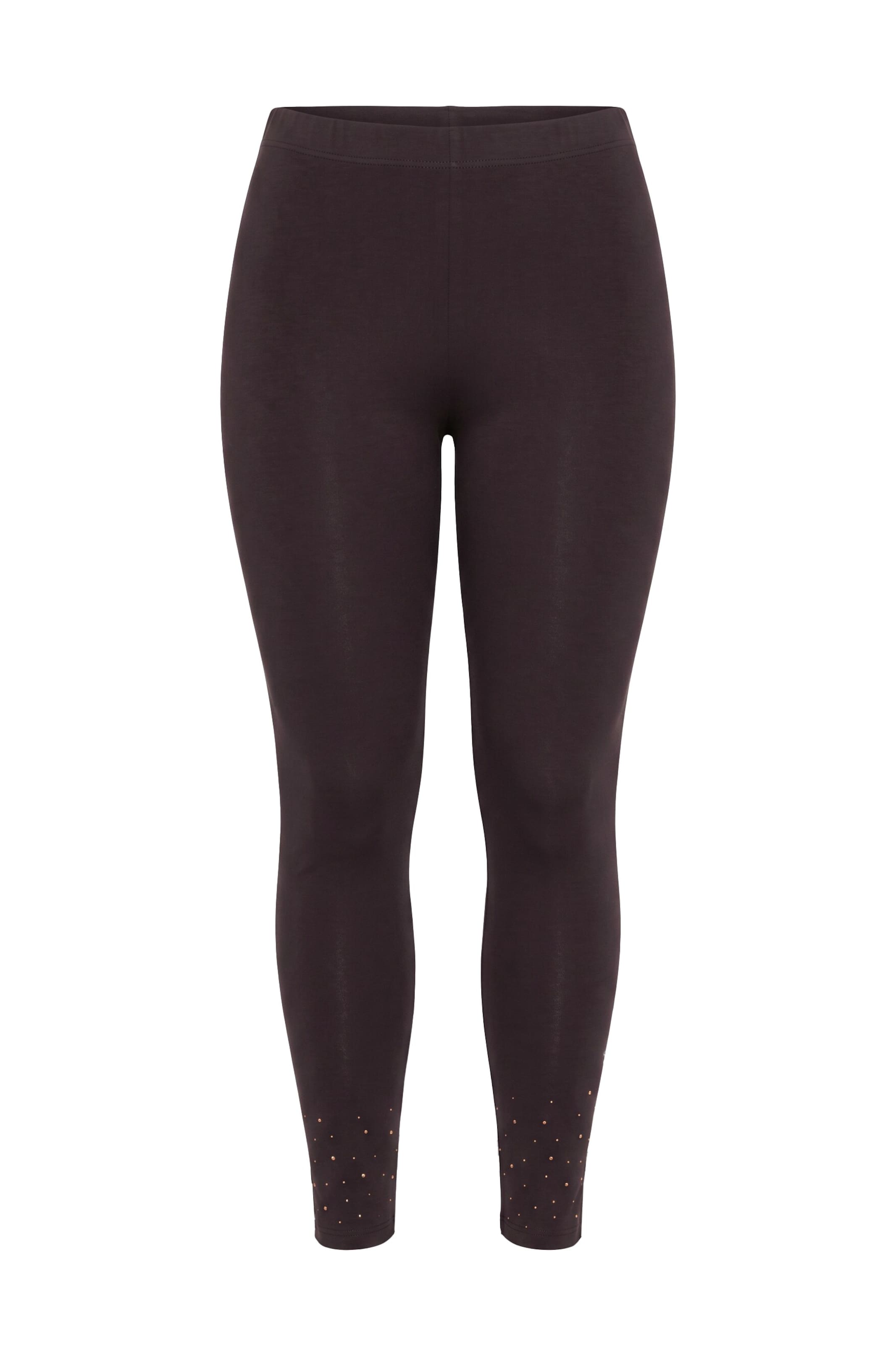 MIAMODA Skinny Leggings in Bruin: voorkant