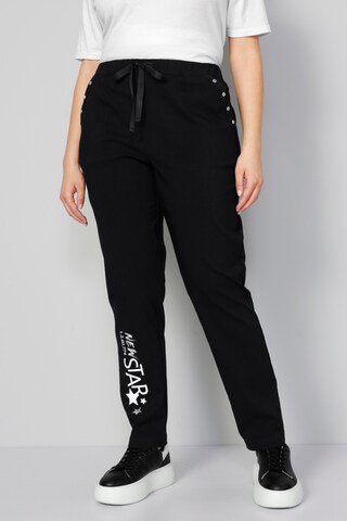 Regular Pantalon MIAMODA en noir