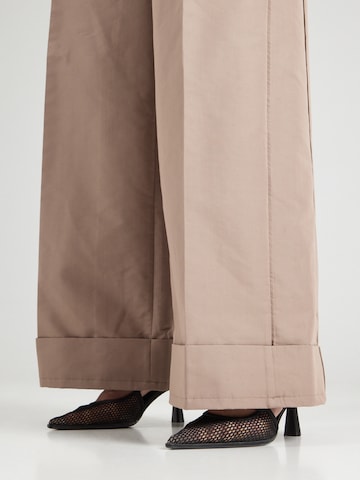 Wide leg Pantaloni con pieghe di 3.1 Phillip Lim in beige