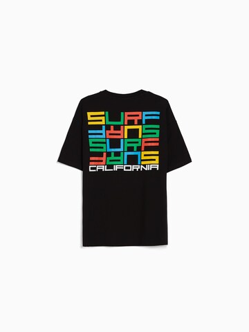 Bershka T-Shirt in Schwarz