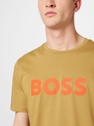 BOSS T-Shirt 'Thinking 1' in Beige