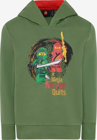 LEGO® kidswear Sweatshirt 'LWSTORM 718' in Groen: voorkant