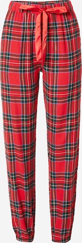 Pantalon de pyjama Hunkemöller en rouge : devant