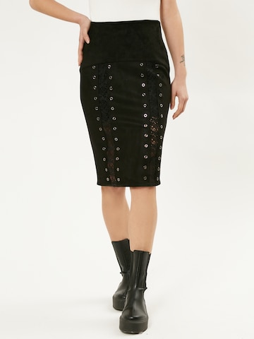 Influencer Skirt in Black: front