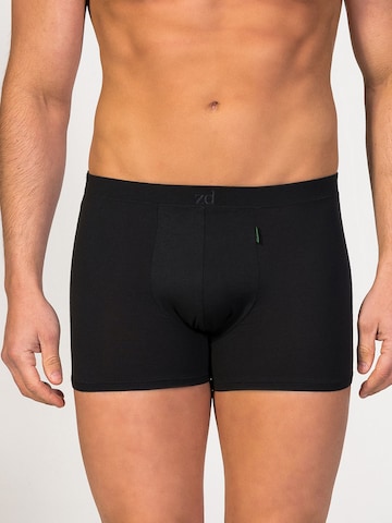 zd ZERO DEFECTS Boxershorts 'Apolo Soya Trunk' in Schwarz: Vorderseite