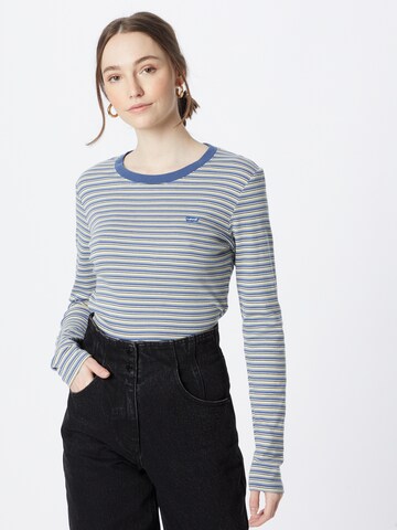 LEVI'S ® Tričko 'Long Sleeved Baby Tee' - Modrá: predná strana