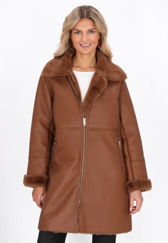 Manteau d’hiver usha FESTIVAL en marron : devant