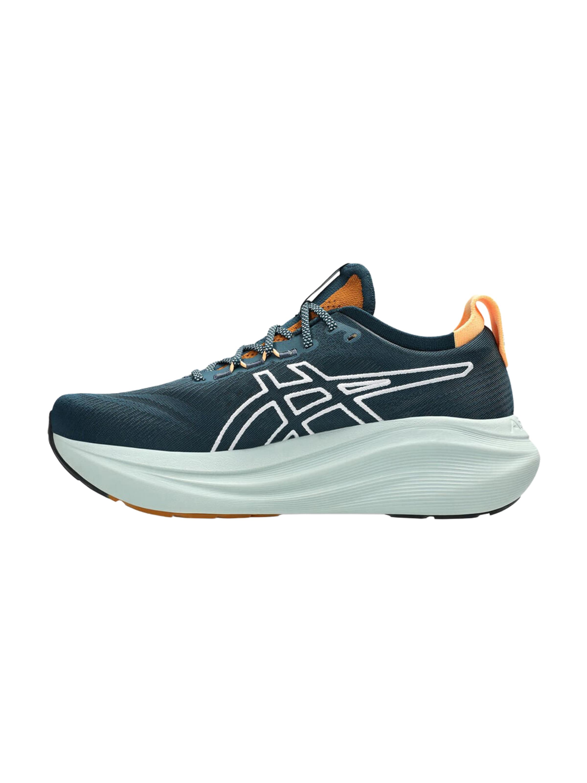 ASICS Παπούτσι για τρέξιμο 'GEL-NIMBUS 27' σε πράσινο: μπροστά