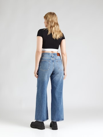 Calvin Klein Jeans Baggy Džíny – modrá