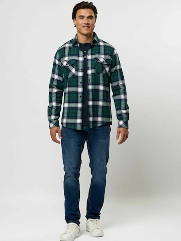U.S. POLO ASSN. Regular fit Overhemd 'Ruben' in Groen