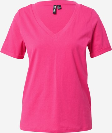 PIECES Shirt 'RIA' in Roze: voorkant