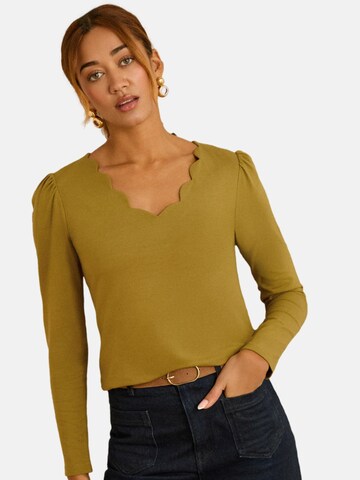 T-shirt love & roses en vert : devant